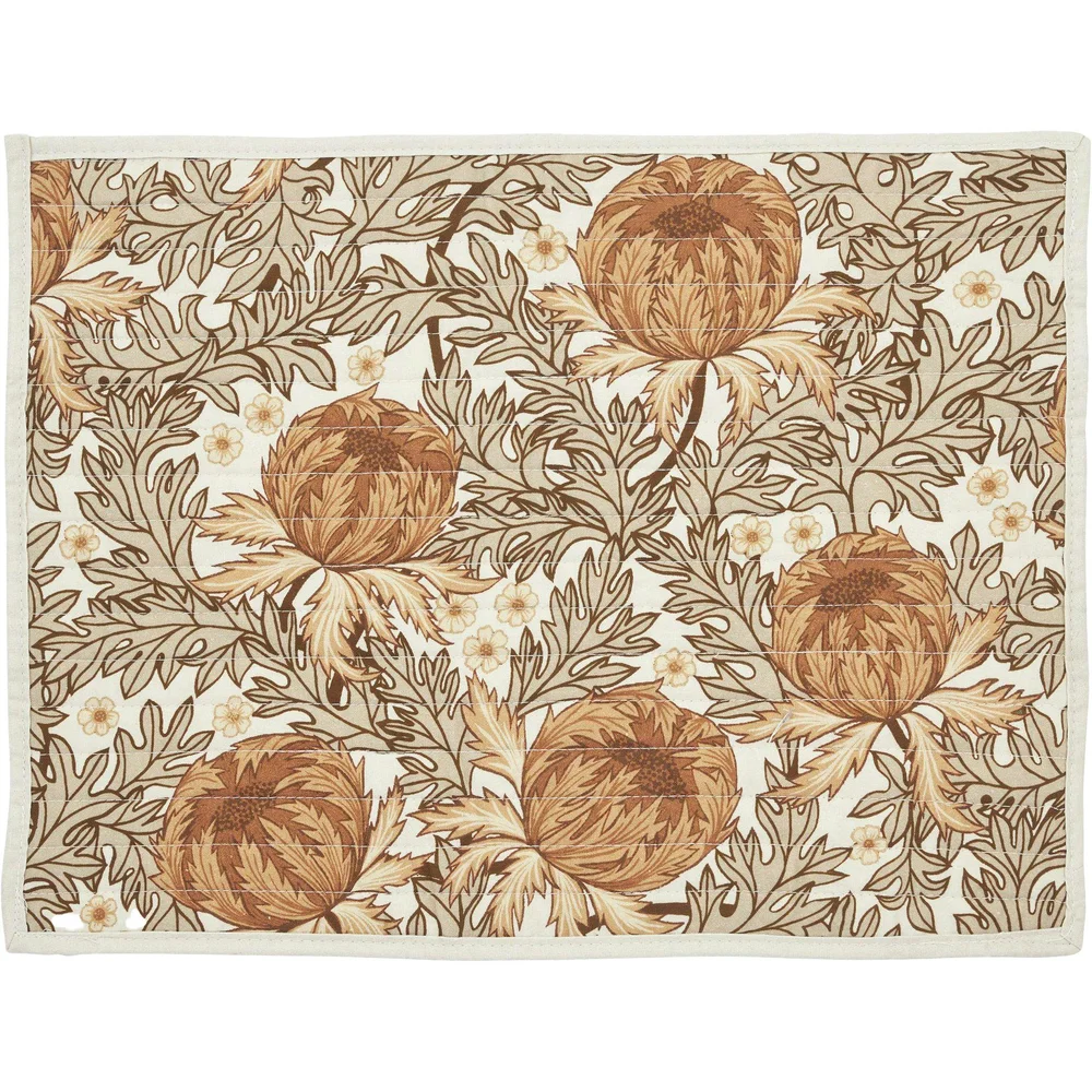 Naima Spisebrikke 35x45 cm, Brun / Hvit / Beige v:5241345