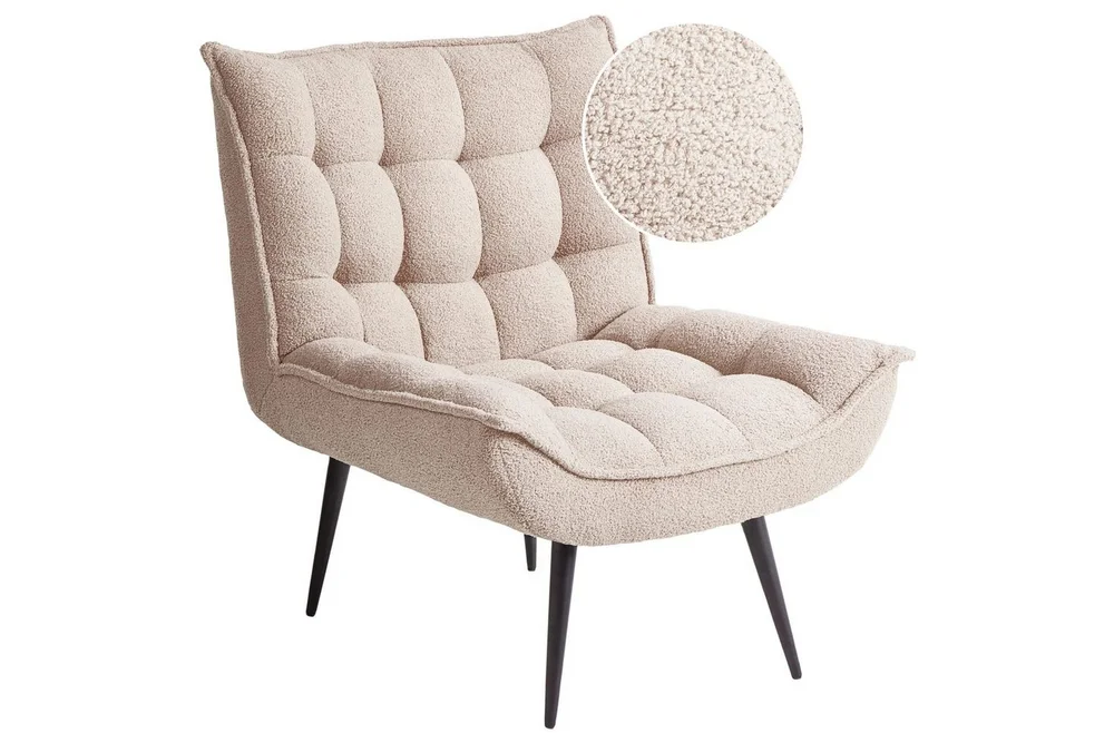Fåtölj Beige, Svart v:4741259