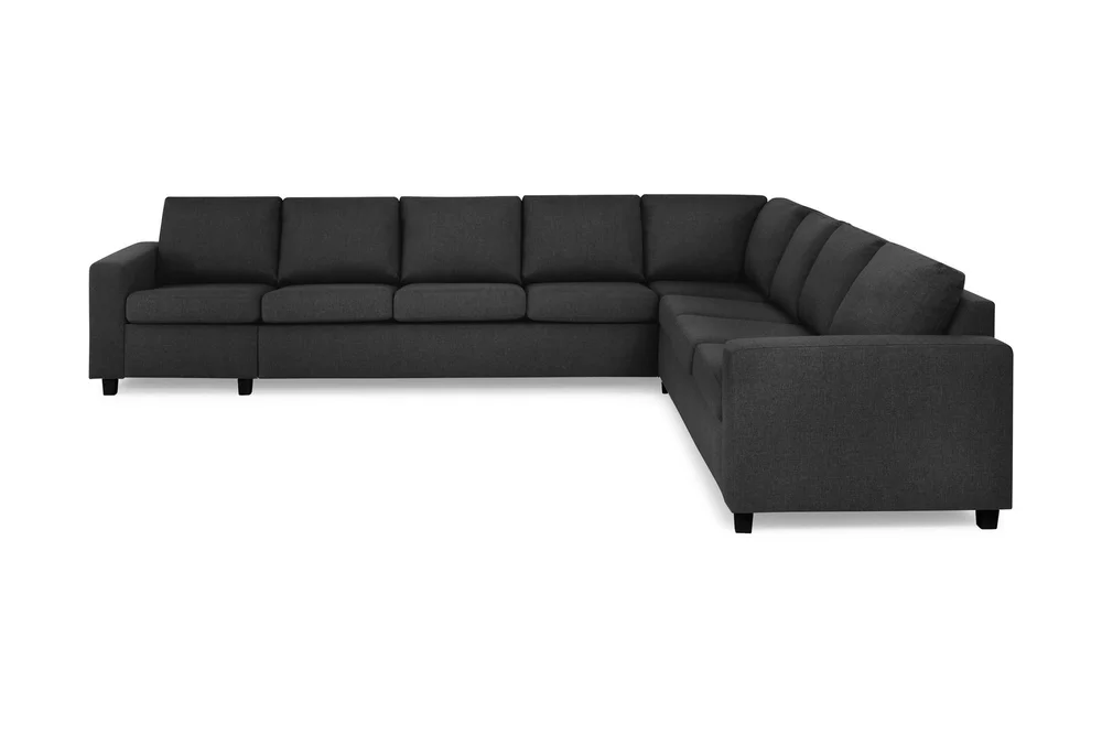 Crazy 7-seters Vendbar L-formet XX-Large Hjørnesofa i Stoff v:2177943