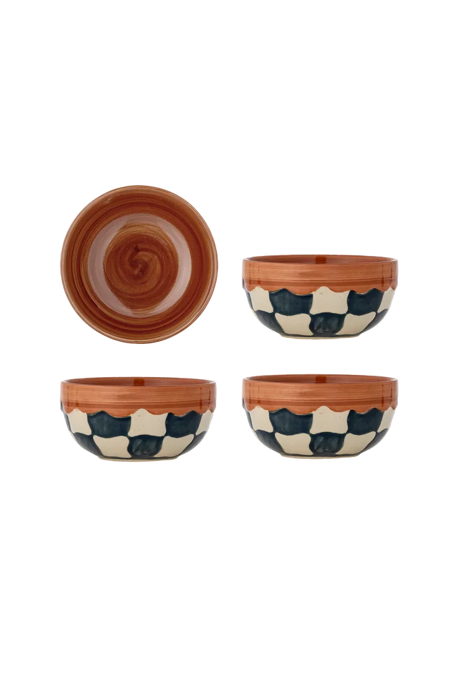 Check Bowl, sett med 4 stk. – Blå – Kjøkken & husholdning | m v:4590370 Check Bowl, sett med 4 stk. – Blå – Kjøkken & husholdning | m v:4590370