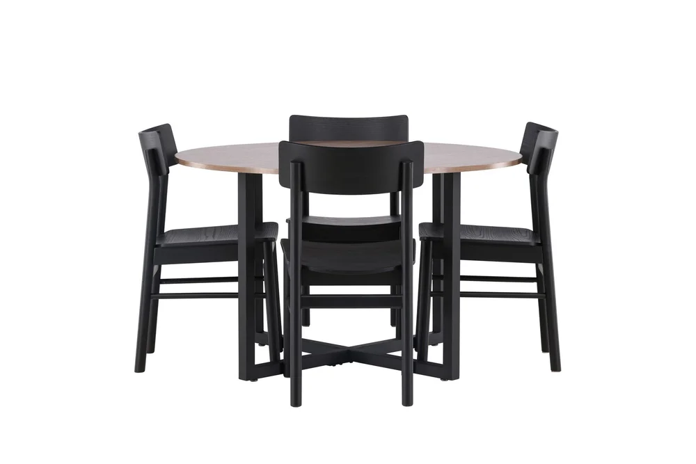 Durango Spisebord med 4 Montros Stoler v:6402618