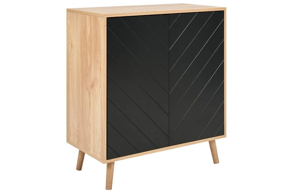 Sidebord Bristow Sort, Lyst Tre v:6900737