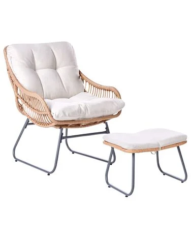 Hagestol MESTRE PE-rotting Lys beige v:7838991