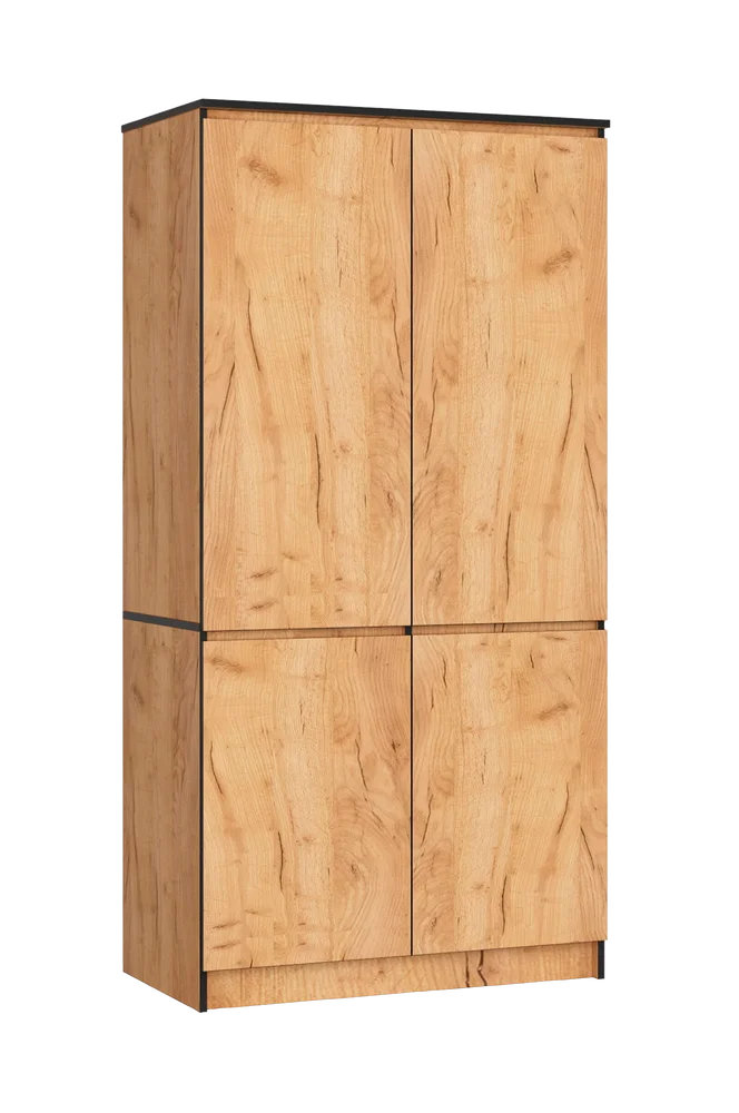 Akord Garderobe med 4 dører – Brun m v:3816025 Akord Garderobe med 4 dører – Brun m v:3816025