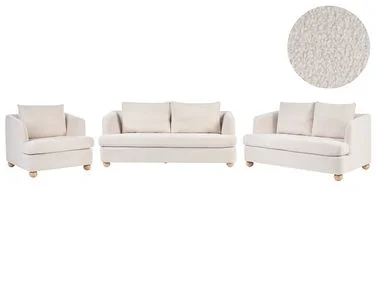Sofagruppe 6-seters RATTVIK Bouclé Off white v:6645081 Sofagruppe 6-seters RATTVIK Bouclé Off white v:6645081