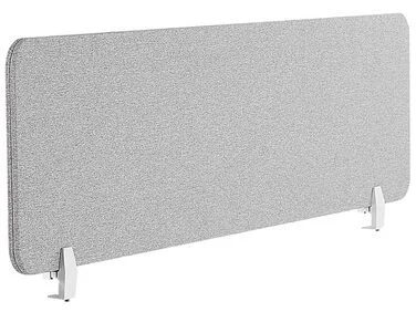 Skillevegg for skrivebord WALLY 120 x 40 cm Lysegrå v:894487