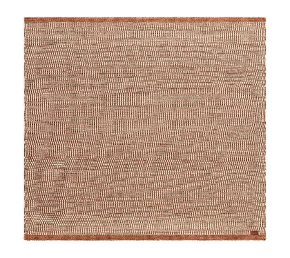 Håndvevd teppe KM Home Sandhamn Kvadrat 250x250 cm Terrakotta v:1729751