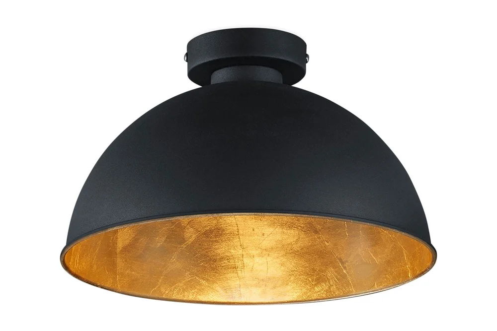 Jimmy Plafond 31 cm 1xE27 sort / gull v:4991597 Jimmy Plafond 31 cm 1xE27 sort / gull v:4991597