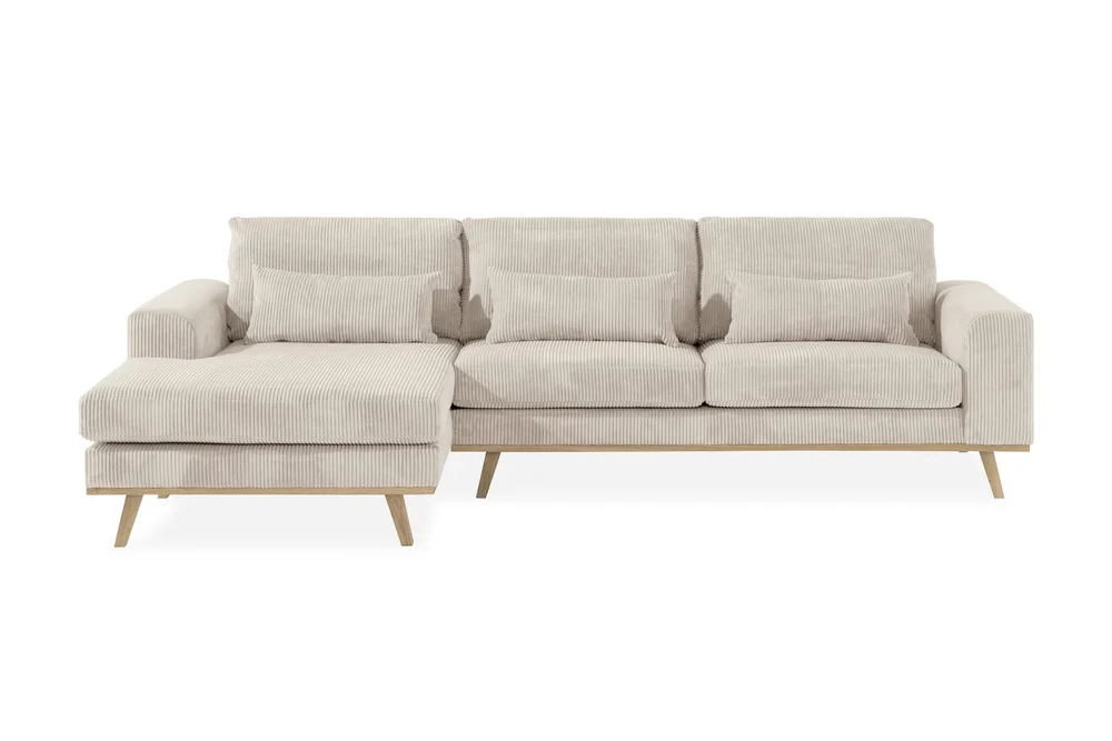 Copenhagen 4-seters Venstrevendt L-formet Divansofa i Manchester v:4169977