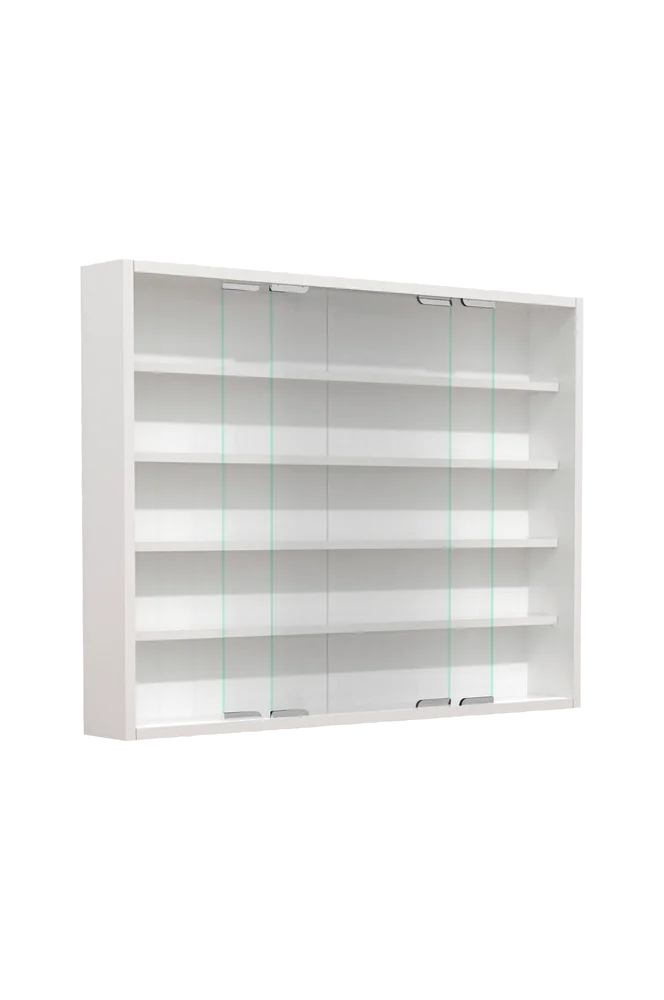 Vcm Veggvitrine Agisa L - Hvit m v:1716871