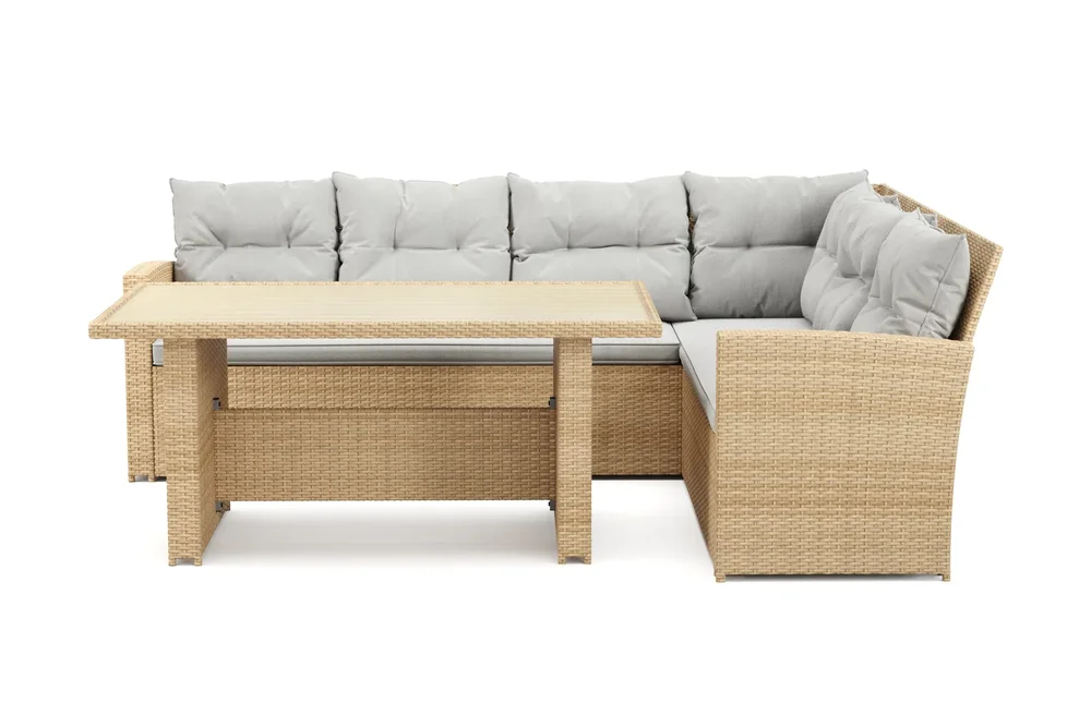 James loungegruppe utendørs – 5-seters sofagruppe i kunstrotting v:6526824