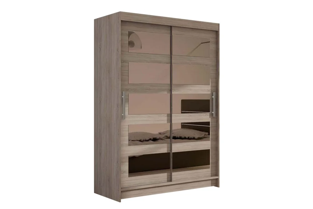 Estella Garderobe Skyvedører 5-Delt Speil v:7529145