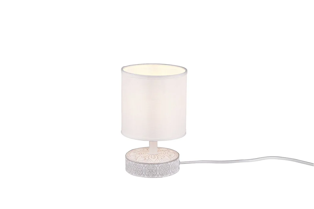 Trio Lighting Marie bordlampe E14 hvit v:9858539