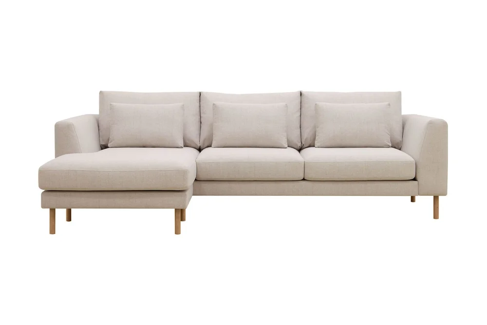 Florenz 3-seters Venstrevendt L-formet Sjeselongsofa i Stoff v:6352248