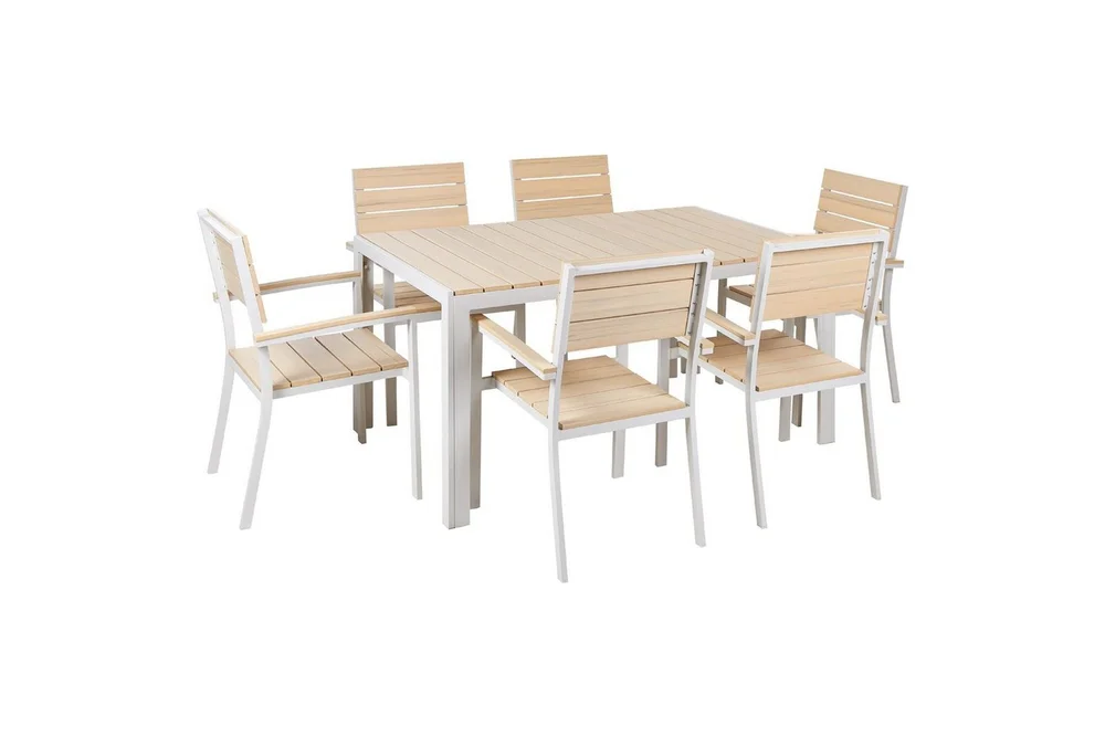 Matsalsset Beliani Como Beige v:2314237