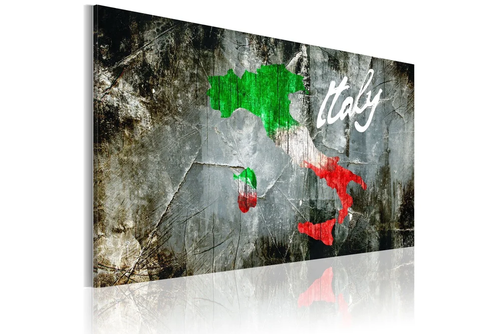 Bilde Artistic map of Italy 120x80 v:8785004