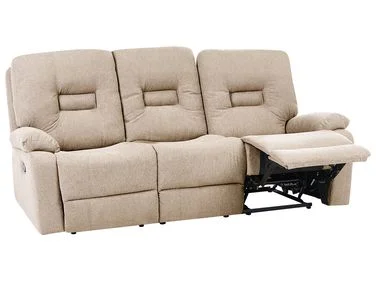 Manuell reclinersofa 3-seter BERGEN Beige v:1347408 Manuell reclinersofa 3-seter BERGEN Beige v:1347408